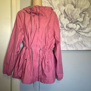 Columbia Women’s Lilian Ridge Rain Jacket - Pink XL